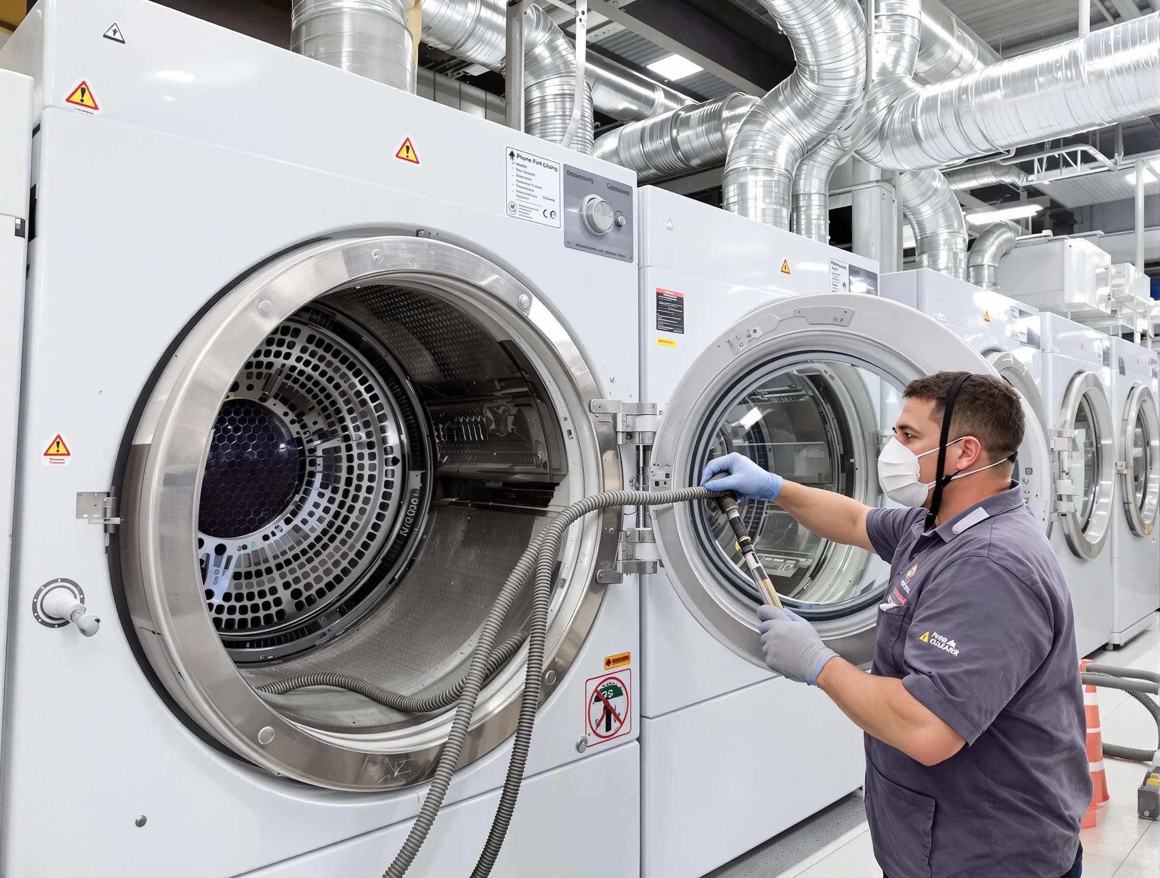 Industrial-grade dryer vent cleaning by Blanchard Dryer Vent Cleaning in Blanchard