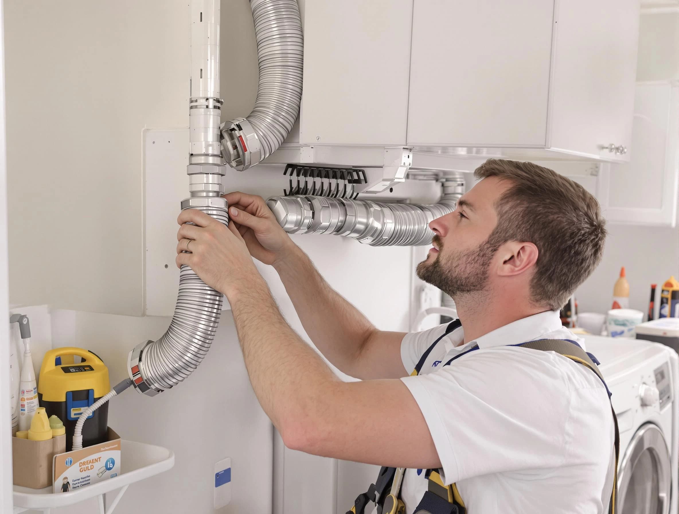 Professional dryer vent repair and installation by Blanchard Dryer Vent Cleaning in Blanchard