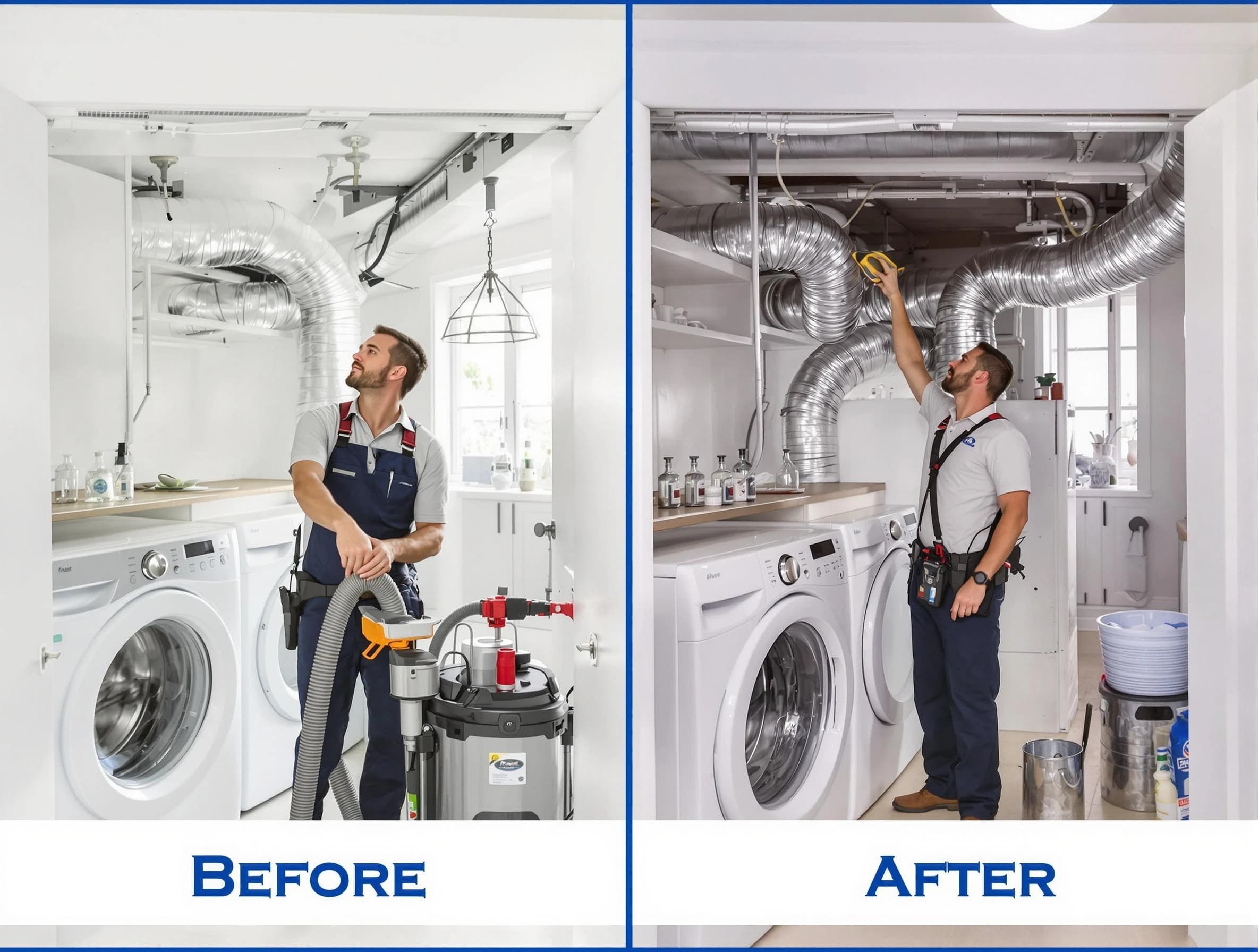 Expert gas dryer vent cleaning by Blanchard Dryer Vent Cleaning in Blanchard