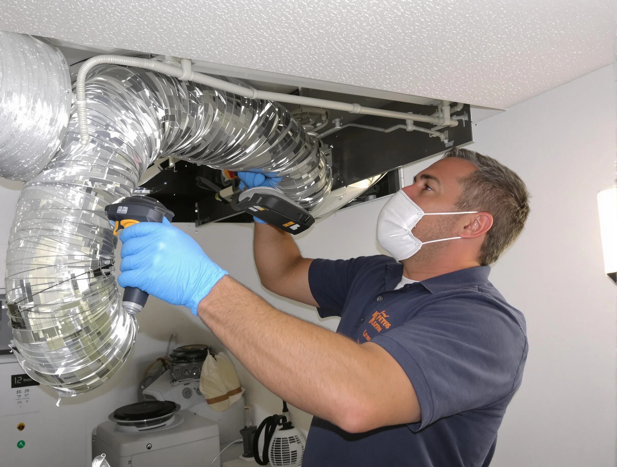 Blanchard Dryer Vent Cleaning professional performing thorough residential dryer vent cleaning in Blanchard