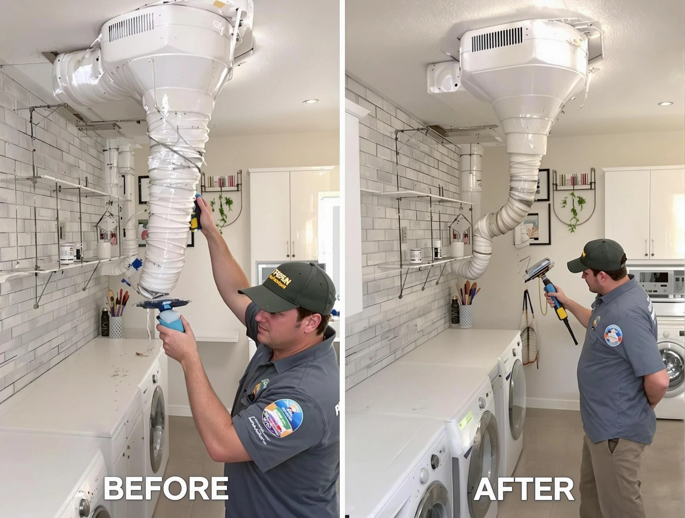 Professional dryer exhaust vent cleaning by Blanchard Dryer Vent Cleaning in Blanchard