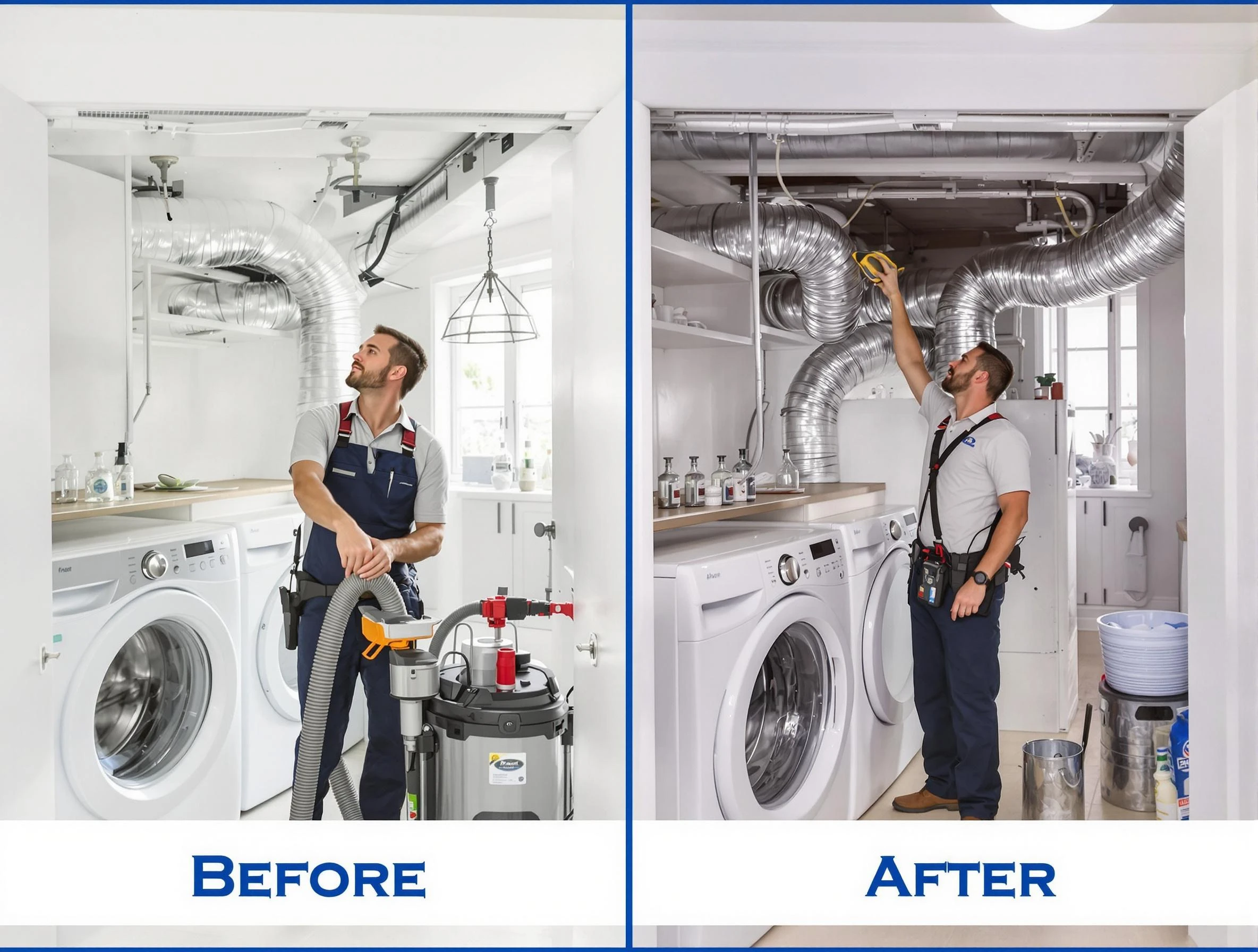 Expert gas dryer vent cleaning by Blanchard Dryer Vent Cleaning in Blanchard